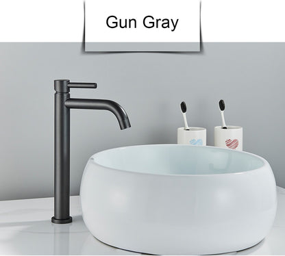 Black Basin Faucet Bathroom Washbasin Water Mixer Tap Hot Cold Water Basin Sink Tap Bathroom Faucet Tap Brushed Gold Faucet