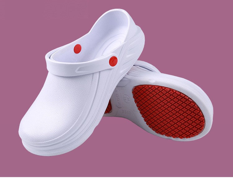 New Men Slippers Non-slip Waterproof Sandals Oil-proof Kitchen Work Cook Shoes Chef Master Hotel Restaurant Slippers Unisex