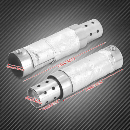 Motorcycle Exhaust Pipe Muffler 38-48mm Quiet Baffle Universal For Harley Sportster XL 1200 883 Touring FLHR FLH Dyna Softail FL