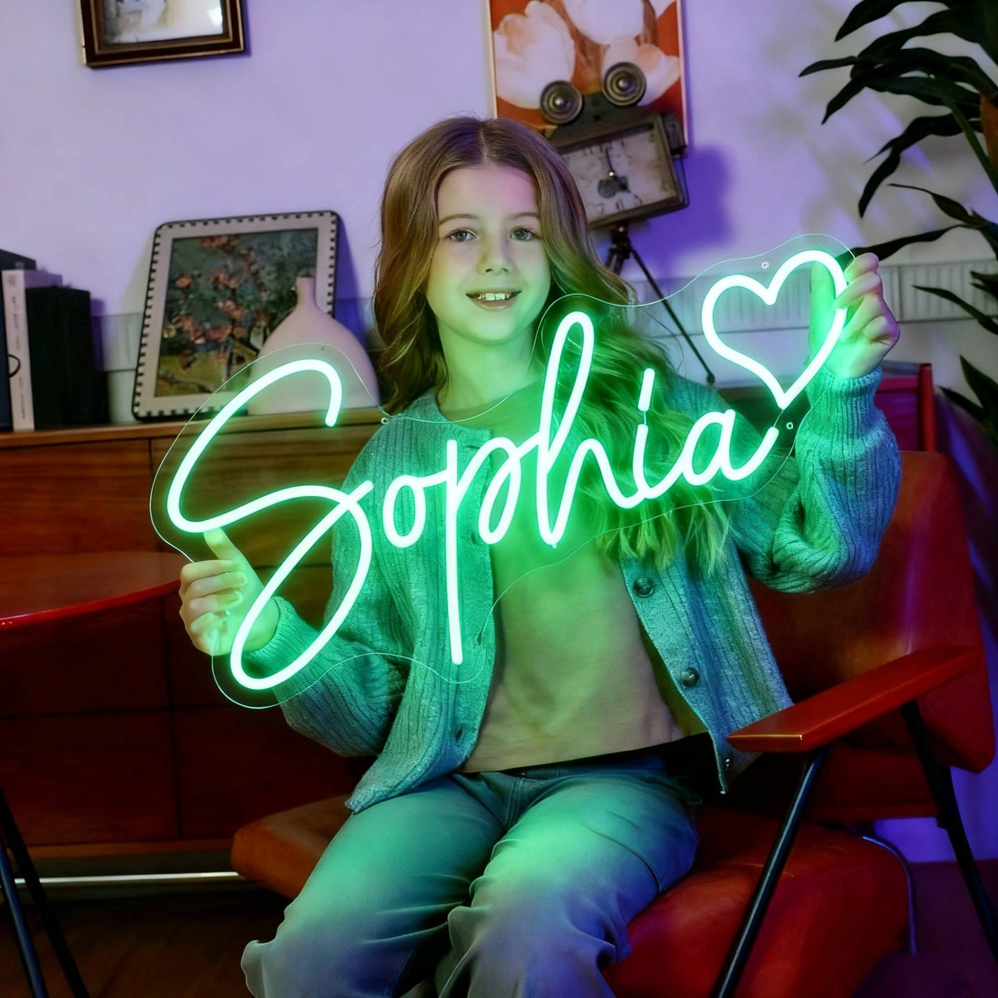 Custom Neon Sign Personalized Name Neon Sign LED Night Light Birthday Wedding Signs Room Bedroom Decoration Wall LED Neon Lamp