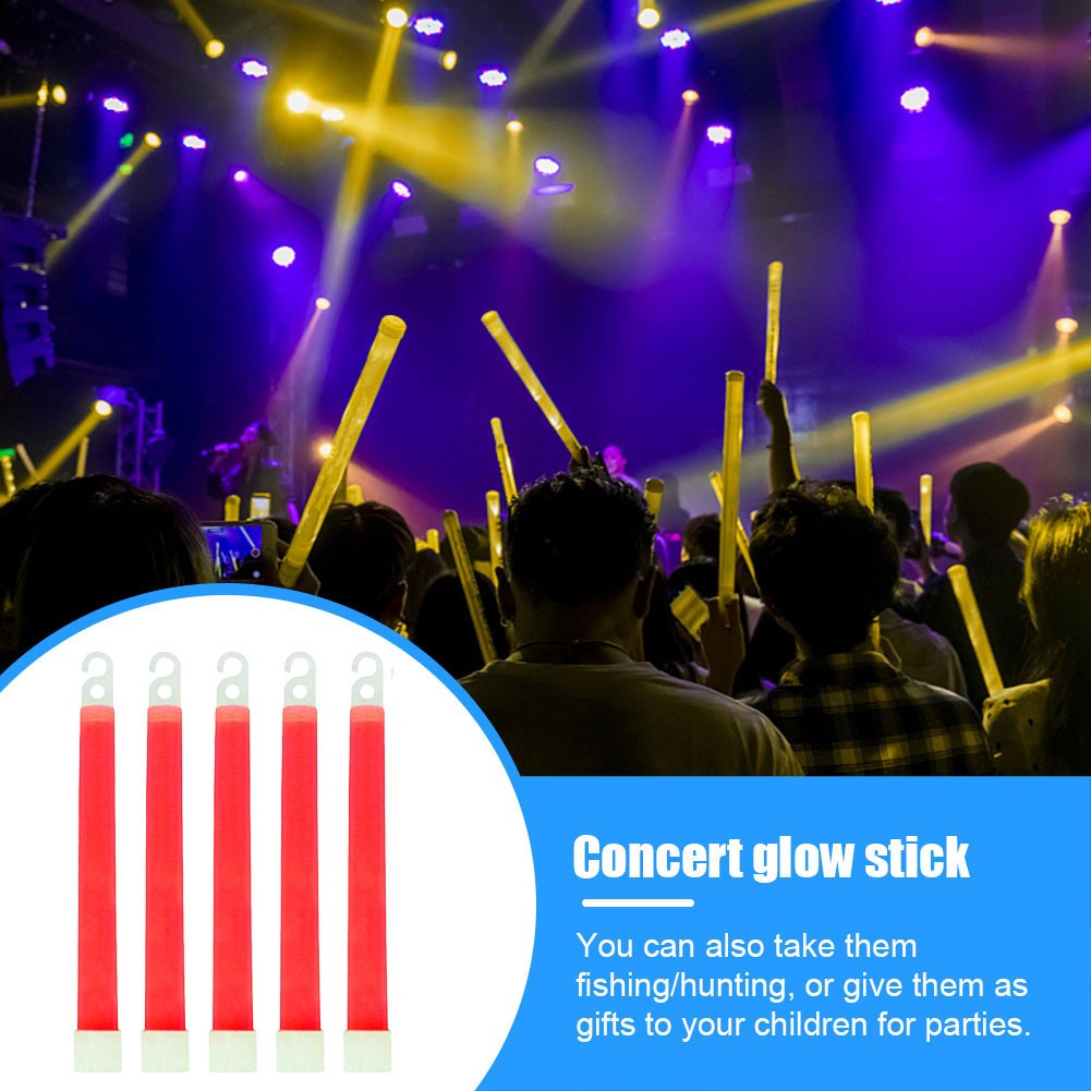 1/5/10PCS Fluorescence Glow Stick Military Glow Light Sticks with Hook Outdoor Emergency Glow In The Dark Party Light Sticks