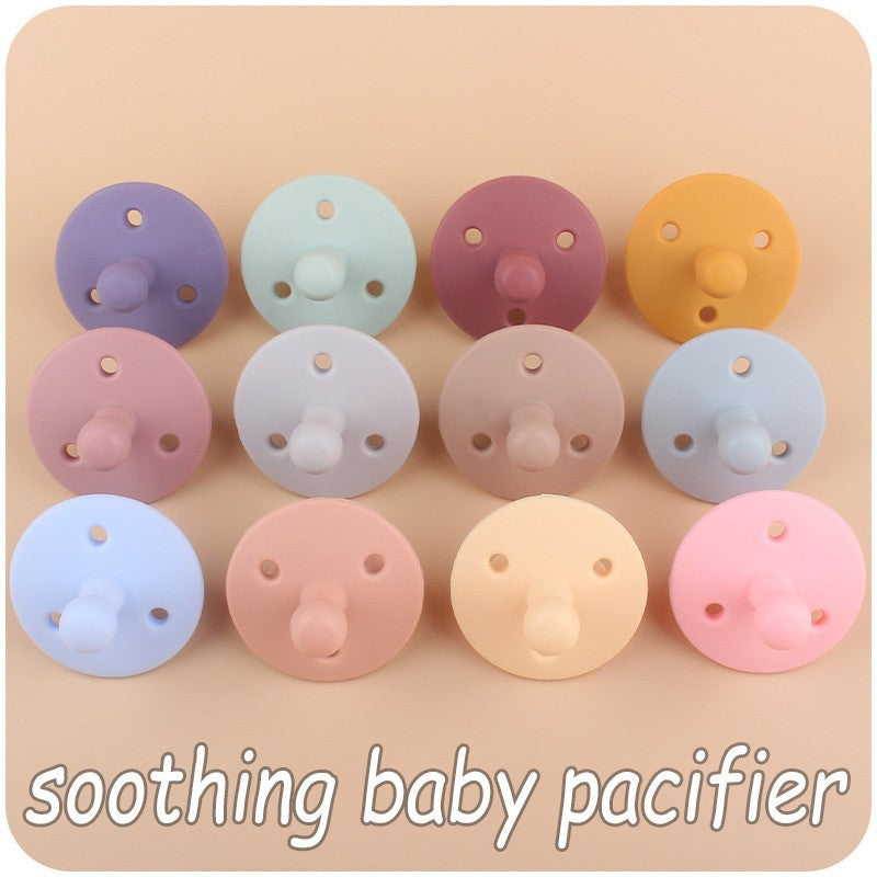 Baby Silicone Pacifier Soft BPA Free Soother Infant Dummy Nipple Newborn Baby Teether Toy Teething Nursing Pacifier Chain Pendan