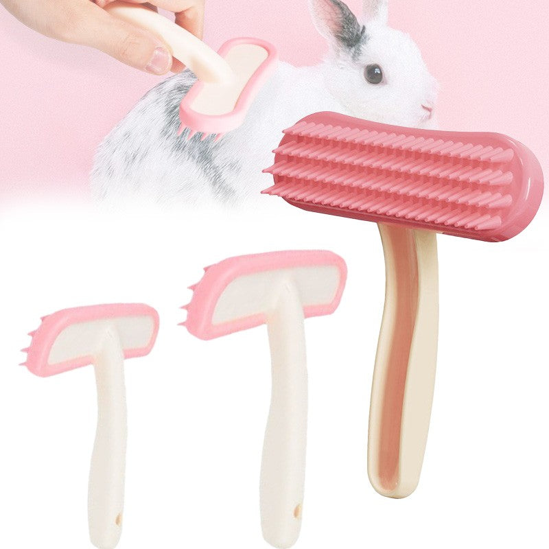 Rabbit Comb Silicone Small Pet Comb Cat Hair Comb Brush, Guinea Pig Hair Cleaning Beauty Care Tool Beauty Trimmer Pet Bath Comb
