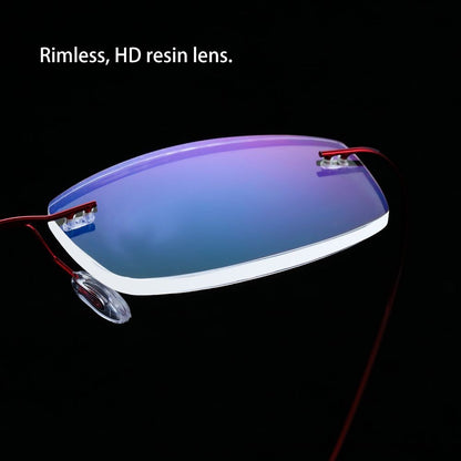 Ultralight TR90 Memory Titanium Rimless Reading Glasses Men&Women Presbyopic Eyeglasses +1.0 +1.5 +2.0 to+3.5 +4.0