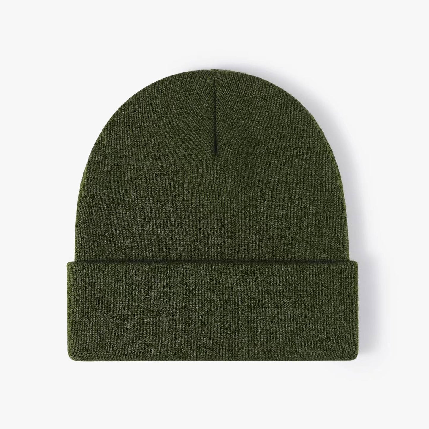 Customized Printed Logo Winter Knitted Keep Warm Cold Cap Unisex Solid Color Hip Hop Crochet Skull Beanie Hats