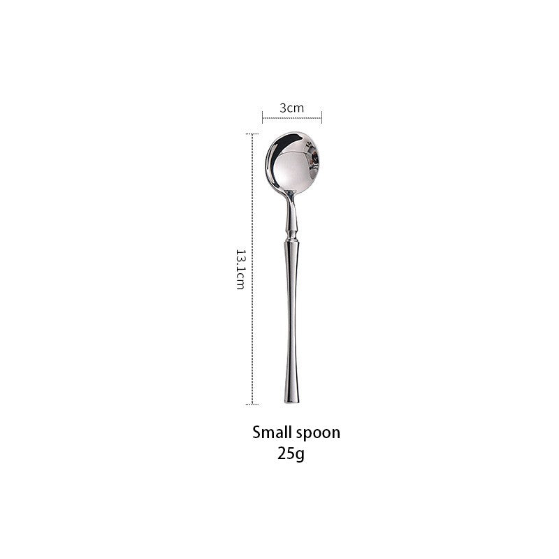 AJOYOUS Conjunto de Talheres Aço Inoxidável Polido Luxuoso Garfo Sobremesa Colher de Chá Faca Utensílios de Jantar Cozinha