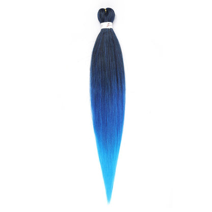 Cabelo Sintético Trançado Pré-esticado Profissional Sem Coceira Fibra Que Sela Em Água Quente 30'' Ombre Textura Yaki Extensões de Cabelo para Trança