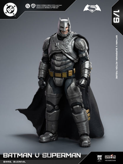 Novo conjunto de figuras Fondjoy BVS, Boneco de Ação Batman Blindado, Superman com Armadura Danificada 1/9 Batman V Superman: A Origem da Justiça DC Toys