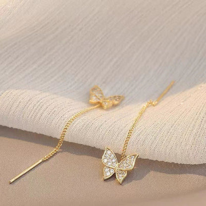 Brincos de Folhas Douradas com Cristal Verde para Mulheres Acessórios Diários de Individualidade Presentes de Joias para o Dia dos Namorados Aniversário