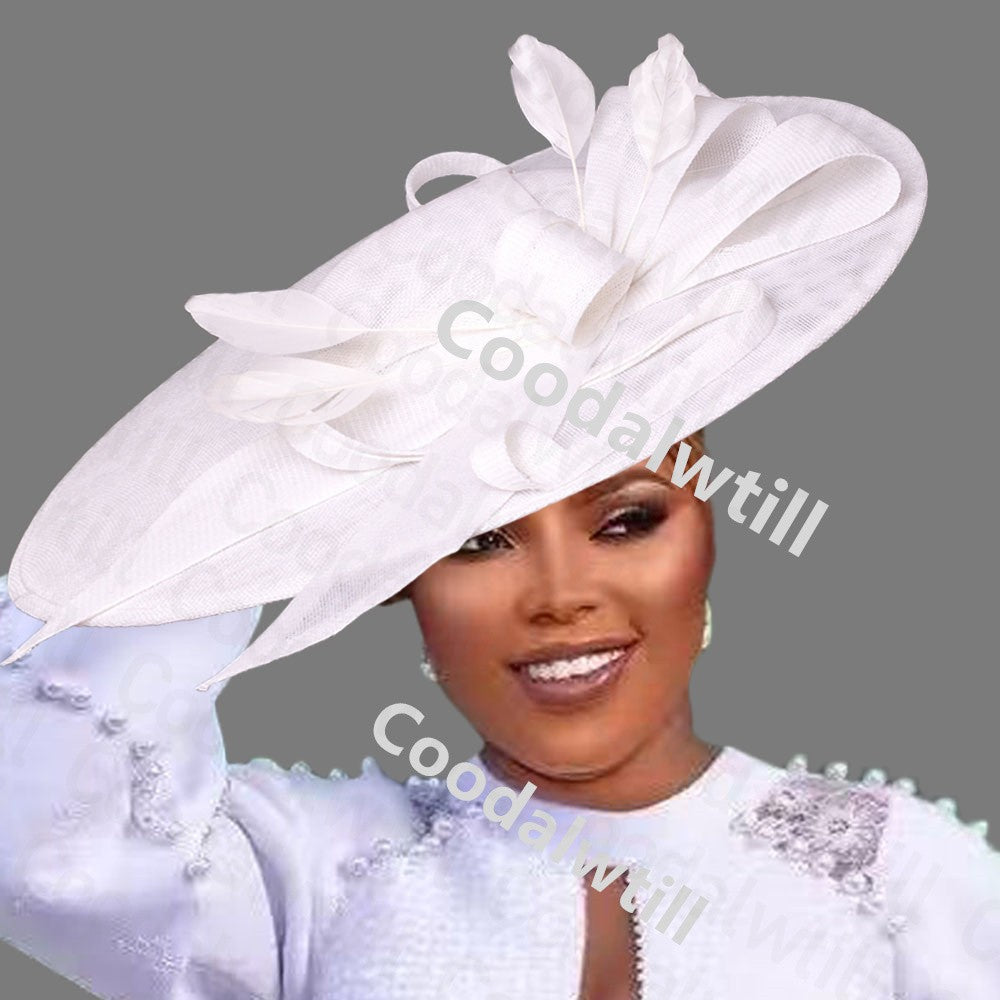 Royal Ascot Big Fascinator Hats Headband Ladies Church Kentucky Derby Headpiece Ladies Race Fashion Hair Accessories Bride Hats