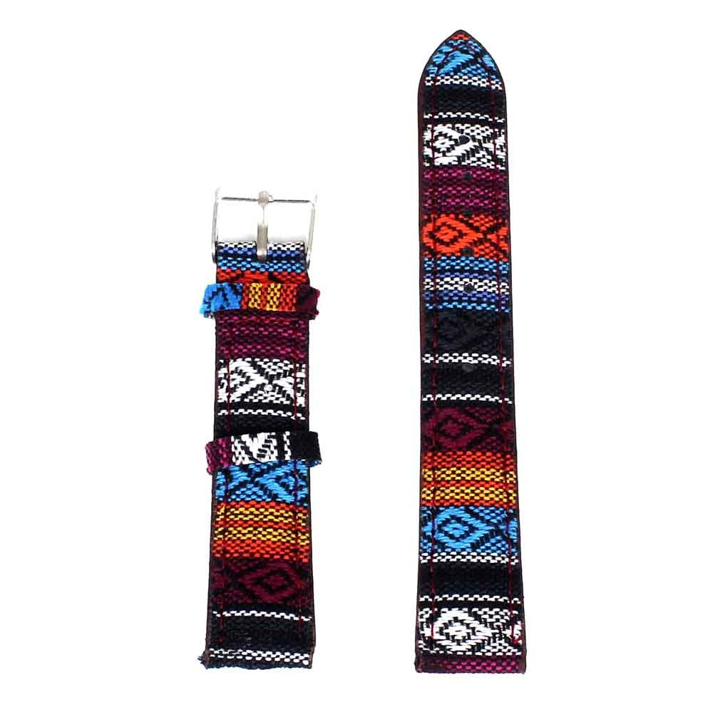 Running Horse Print Animal Unicorn Horses Fashion Men Women Stripes Denim Cloth Canvas Band Sport Quartz Watch