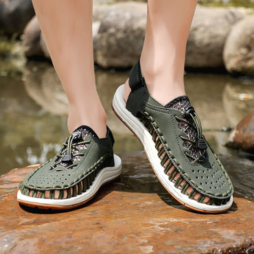 Summer New Sandals Fashion Handmade Weaving Casual Men Sandals Brand Designer Outdoor Walking Men's Shoes Summer Beach Shoes