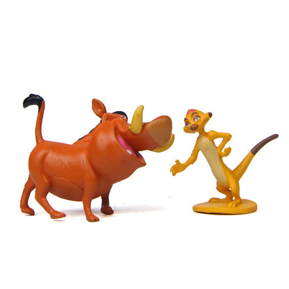 Disney 12Pcs/Set Anime Cartoon The Lion Guard King Kion Simba PVC High Quality Action Figures Bunga Beshte Fuli Ono Figurines