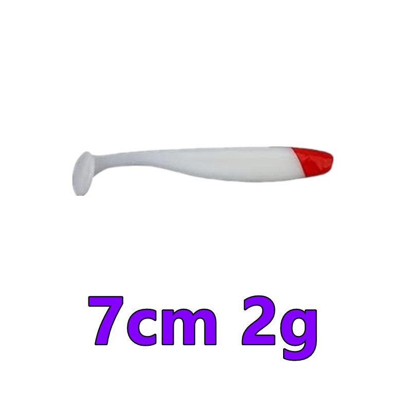 Nova isca macia de silicone 10-1PC, swimbaits, minhoca artificial, isca macia, wobblers de peixe, isca de pesca de carpa baixo, cauda em T 5.5/7/9cm