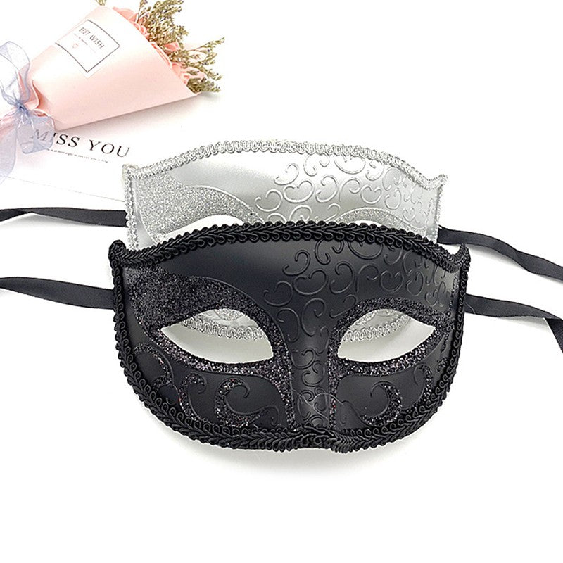 Masquerade Masks for Couple Venetian Woman Lace Men PP Cosplay Costume Carnival Prom Party Personality Headdress Masks
