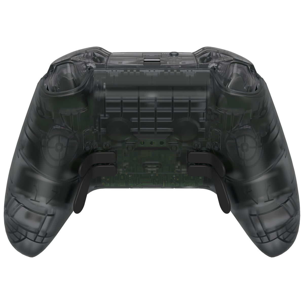 eXtremeRate Clear Full Set Shell w/Buttons Replacement Faceplate Back Plate for Xbox Elite Series 2 Core Controller - Model 1797