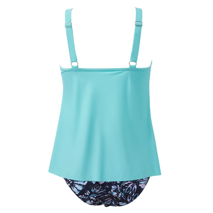 Women Tummy Control Tankini Bathing Suits High Waisted Padded Swimwear Plus Size Beachwear Swimsuit Bikini Sets Female