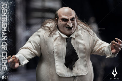 Boneco Articulado Colecionável Eternal Toy ETX8 1/6 Comics Villain Gentleman of Crime Pinguim Jazz Conjunto Completo 12'' com Traje e Guarda-Chuva