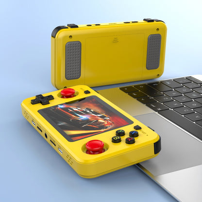 BOYHOM Green R3 6H Retro Video Game Console 3.5‘’ IPS Screen RK3326 3000 mAh Open Linux System Portable Player 64GB 128GB