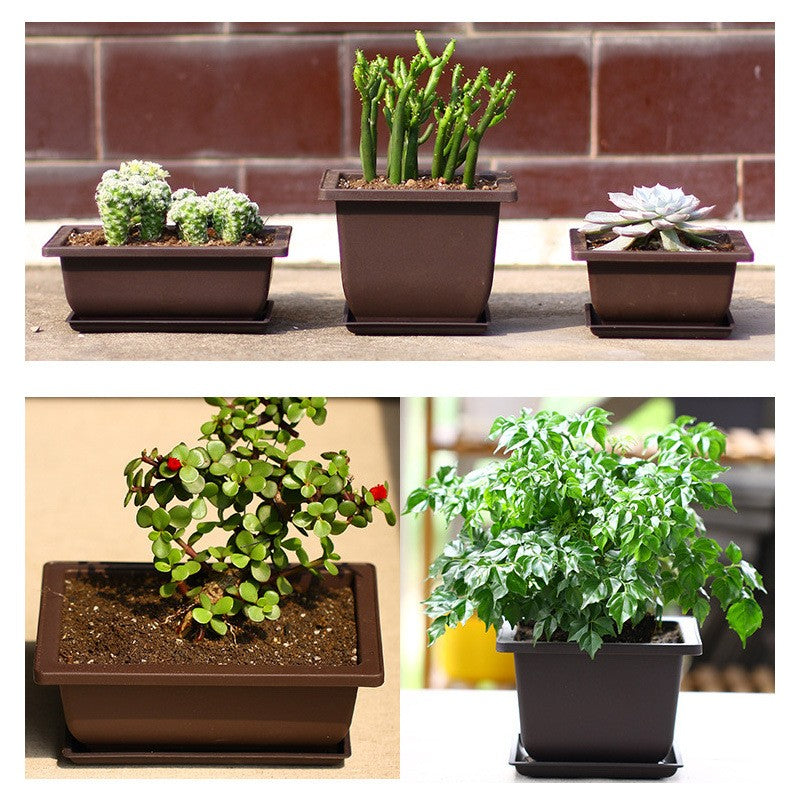 Vasos de Flores Retangulares de Argila Roxa Imitando Vasos para Plantas de Jardim ao Ar Livre Paisagismo Bonsai macetas para plantas