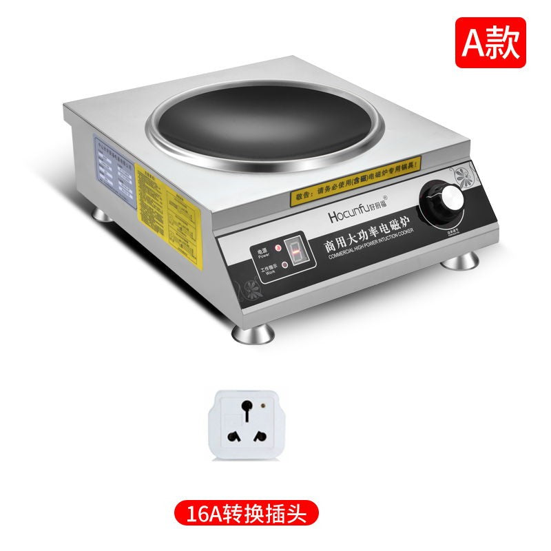 Fogão de indução comercial 3500W côncavo de alta potência fogão elétrico de fritar 4200W wok elétrico fogão de indução