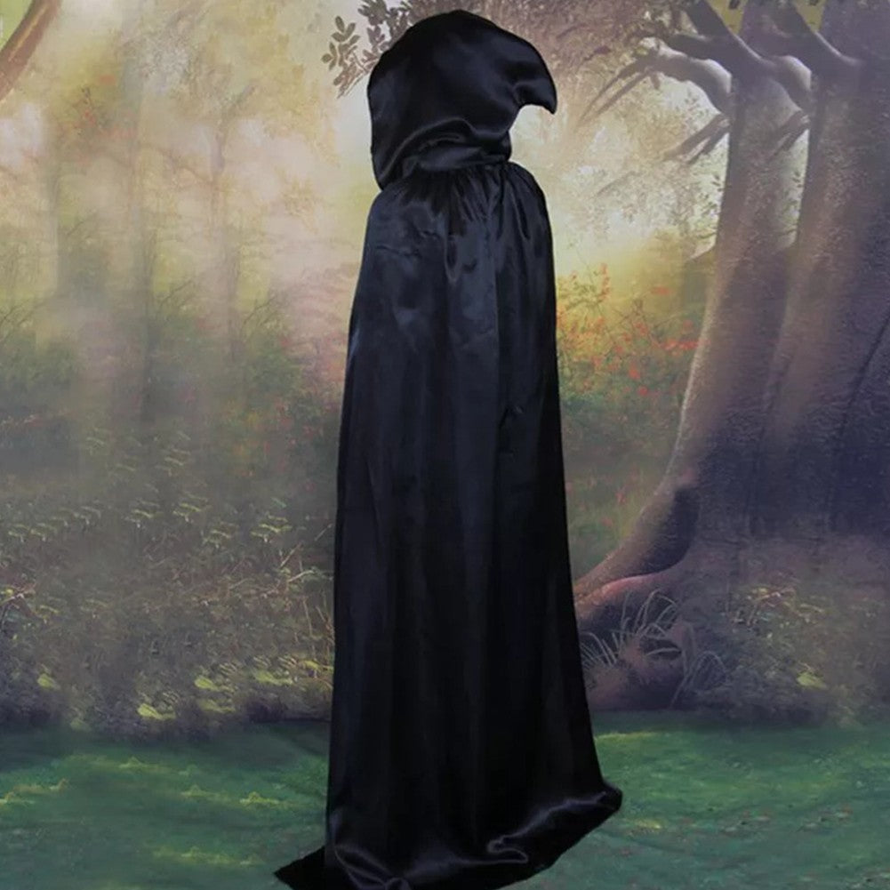 90-150cm Halloween Cloak Hooded Cape Halloween Christmas Cosplay Costume Devil Witch Vampire Cape Halloween Costumes Party Cloak