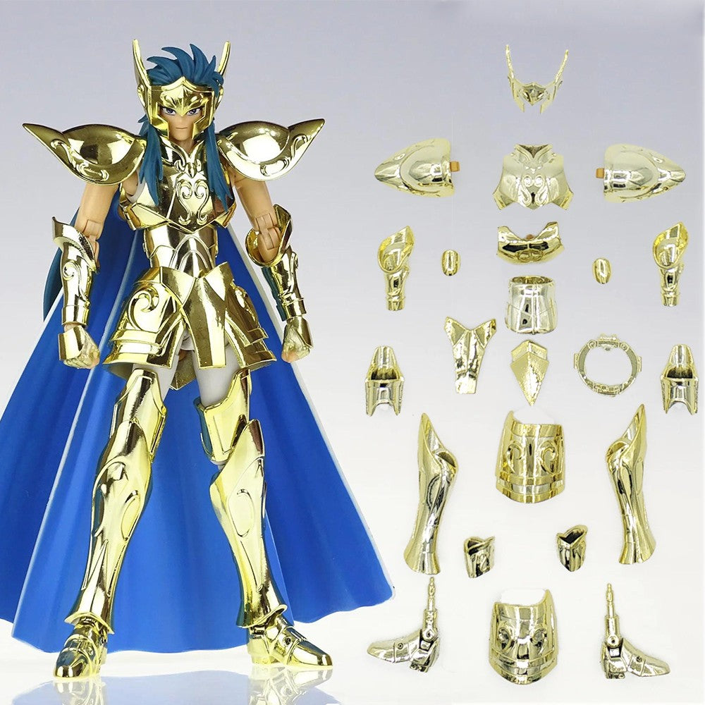 CS Model Saint Seiya Cloth Myth EX Aquário Camus Com Cabeça Hyoga Cisne Cavaleiros do Zodíaco Acessórios de Figuras de Ação de Anime
