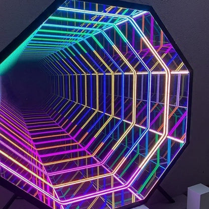 Custom Infinity Mirror Light Up Letter Art Lighting Infinity Mirror Light Customizable for Wall Decor Led Lights Business Sign
