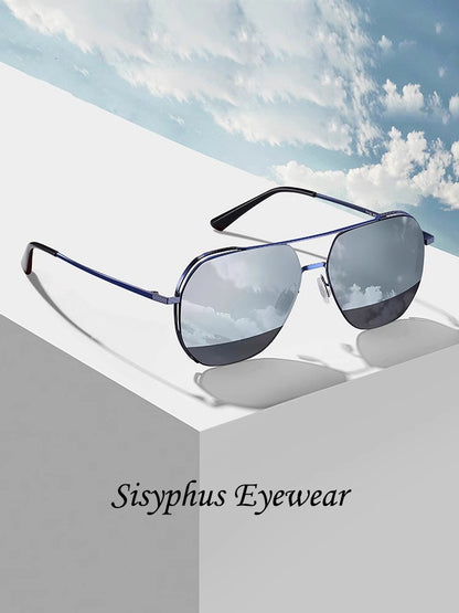 Aviator Sunglasses for Men, Anti-Uv Polarized Sunglasses for Driving, Men's Driving Glasses