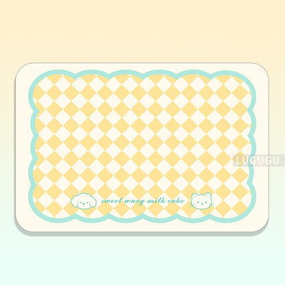 VIKAMA Cute Pet Placemats Cats And Dogs Universal Water-Absorbent Non-Slip Wash-Free Simple Pet Floor Mats Pet Supplies