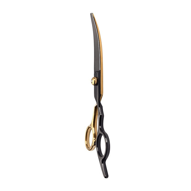 Tesoura de Tosa para Animais de Estimação de 6,5 Polegadas Kit Tesoura de Desbaste para Pelo de Gato Tesoura para Animais de Estimação Conjunto Preto e Dourado Tesoura para Cães
