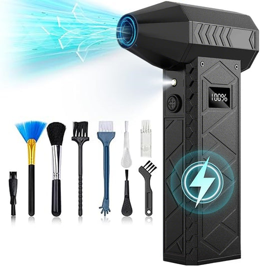 Portable 280000PRM High-speed Turbo Fan Violent with Workinglights 10000mAh Rechargeable Electric Air Duste Home Violent Blower