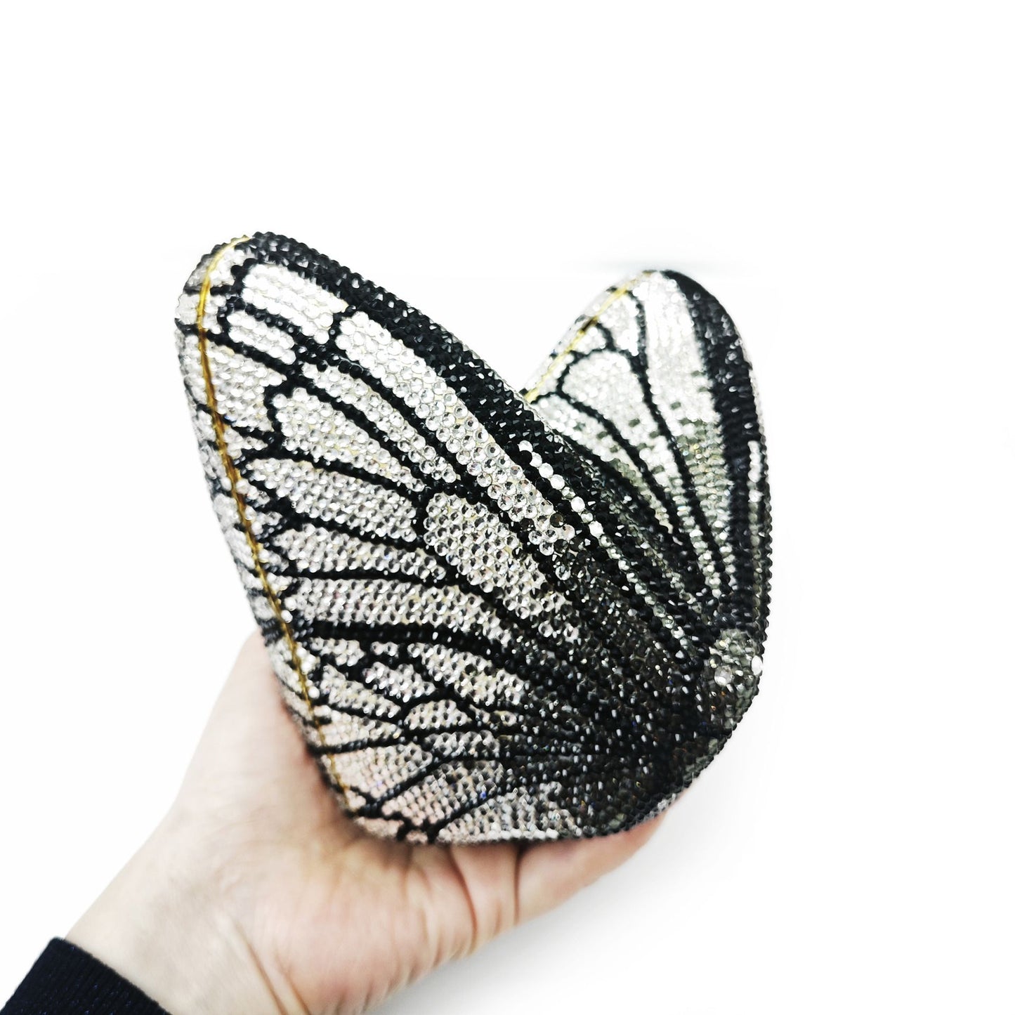 Women Butterfly Gems Evening Minaudiere Clutch Bags Women Crystals Purses and Handbags Bridal Wedding Purse Luxury Clutch Bag
