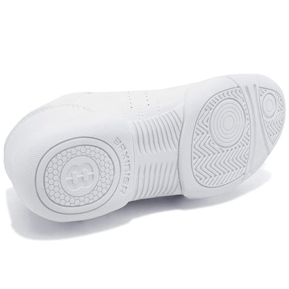 BAXINIER Girls Cheer Shoes for Women White Cheerleading Dance Sneakers Youth Shool Walking Shoes Athletic Training Tennis