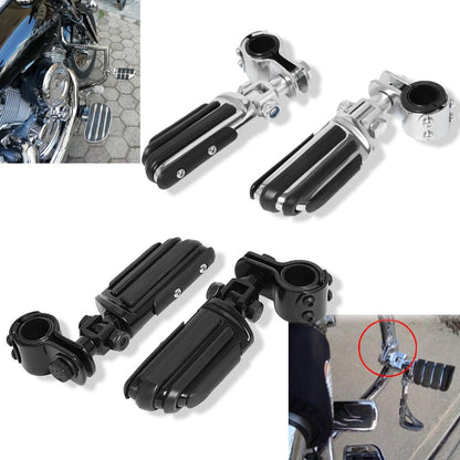 1 1/4" 32mm Motorcycle Foot Rest Highway Engine Guard Foot Pegs Mount Footrest For Harley Touring Honda Kawasaki Suzuki Yamaha