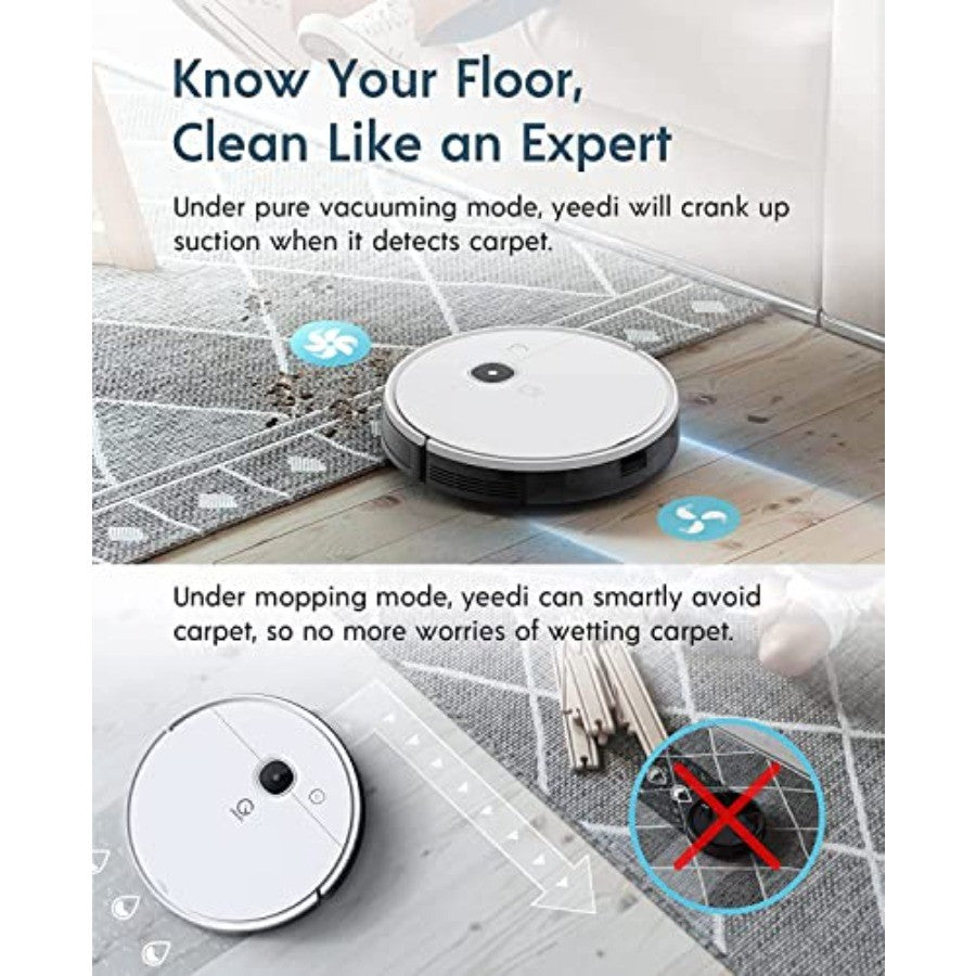 Smart Home Cleaning Solution with SelfEmptying Dustbin 3in1 Vacuum and Mop Robot for Hard Floors and Carpets 3000Pa High Suctio