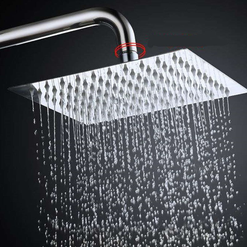 Chuveiro de Teto Redondo e Quadrado de Aço Inoxidável Cromado Alta Pressão Chuveiro Ducha Ducha de Teto