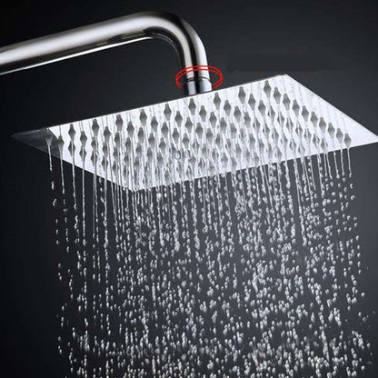 Chuveiro de Teto Redondo e Quadrado de Aço Inoxidável Cromado Alta Pressão Chuveiro Ducha Ducha de Teto