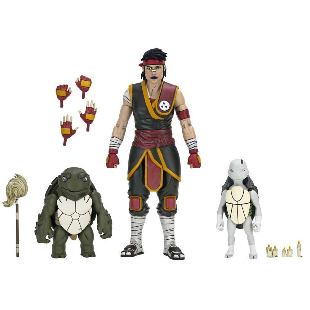 NECA 54409 Tartarugas Ninja Casey Marie com Bebê Odyn e Uno The Last Ronin The Lost Years