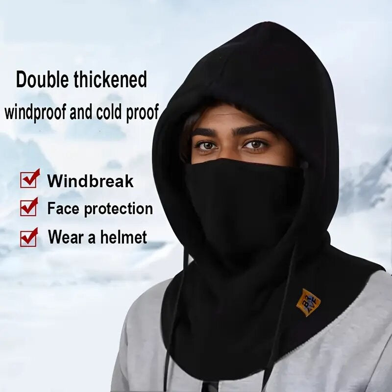 Gorro de Inverno Quente com Máscara e Aquecedor de Pescoço 3 em 1 Balaclava à Prova de Vento para Homens e Mulheres Gorro Máscara Proteção Contra o Frio para Ciclismo