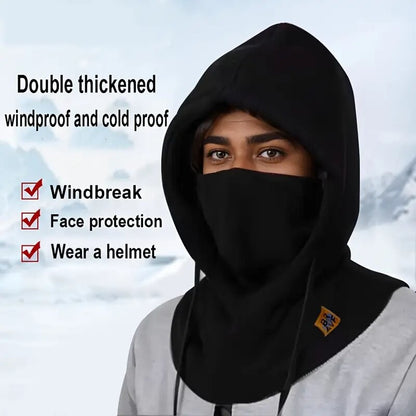 Gorro de Inverno Quente com Máscara e Aquecedor de Pescoço 3 em 1 Balaclava à Prova de Vento para Homens e Mulheres Gorro Máscara Proteção Contra o Frio para Ciclismo