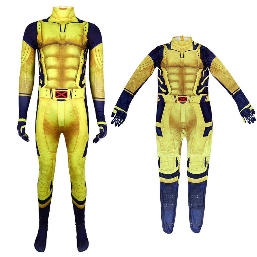 Wolverine Logan Battle Suit Claws Mask DEADPOOL 3 Movie Character Kids Adults Role Play Costume Wolf Paws Bodysuit Comic Con