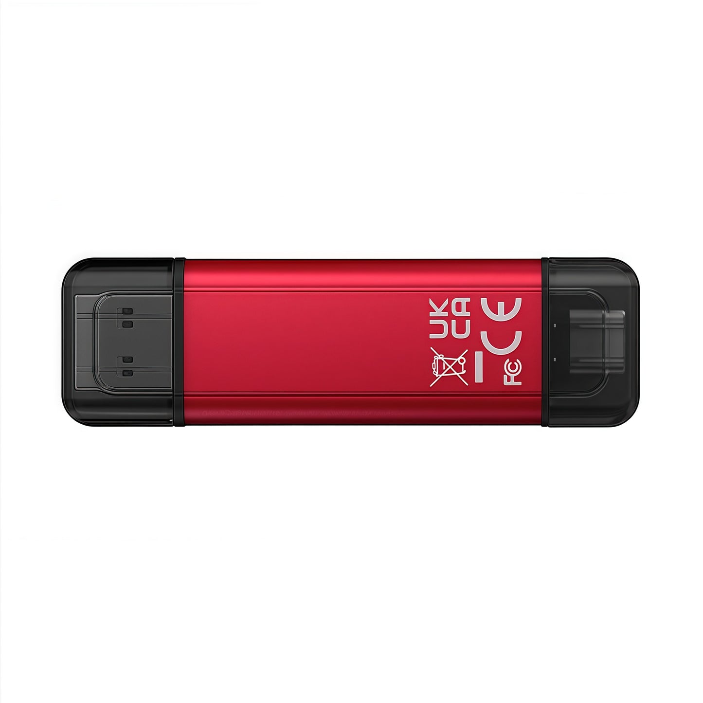 Pendrive USB de estado sólido portátil de alta capacidade Kingston, interface dupla USB 3.2/Gen2 Tipo-C, 1TB