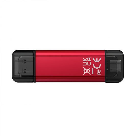 Kingston high-capacity portable solid-state USB flash drive, USB 3.2/Gen2 Type-C dual interface, 1TB
