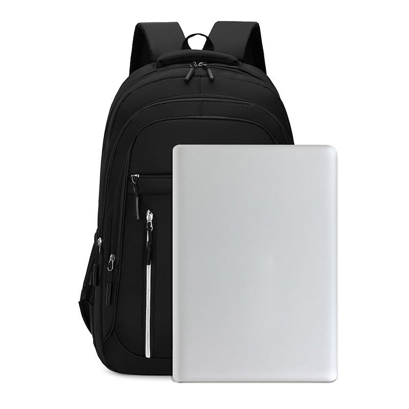 Mochilas Minimalistas de Grande Capacidade Masculinas Impermeáveis Oxford Mochila Escolar para Deslocamento Casual de Negócios Múltiplos Bolsos Bolsa de Viagem