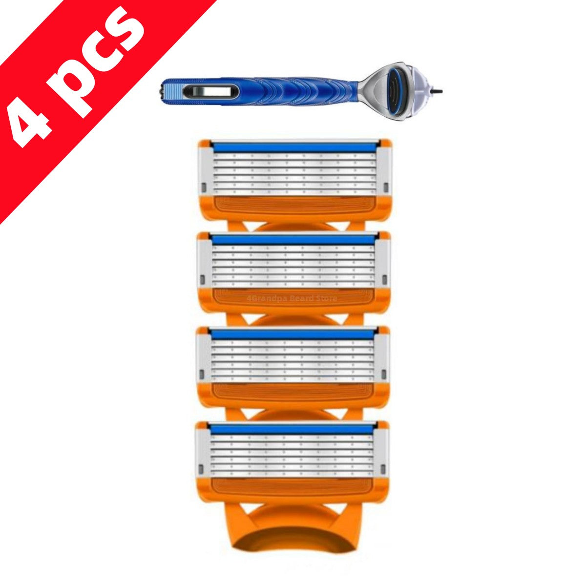 Old-fashioned Genuine Fusion Razor for Men Face Hair Shaving Removal Safety Manul Shaver Replacement Razor Blades Cassettes