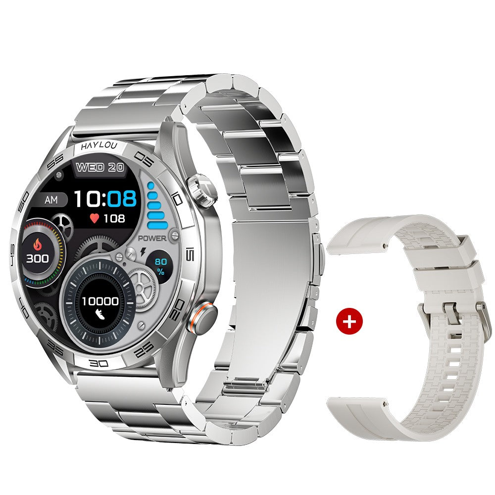 Smartwatch HAYLOU Solar 5 com Chamada de Voz, Tela AMOLED de 1,58'', 60Hz, Monitoramento de Saúde 24 Horas, Smartwatch Esportivo para Homens
