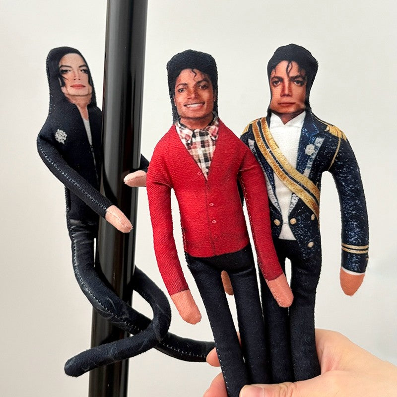 Abstract Michael Jackson Figure Creative Rat Jerky Doll Stuffed Ornament Bendable Rat Jerky Figurine Props Laoshu Gan Doll