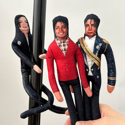 Abstract Michael Jackson Figure Creative Rat Jerky Doll Stuffed Ornament Bendable Rat Jerky Figurine Props Laoshu Gan Doll