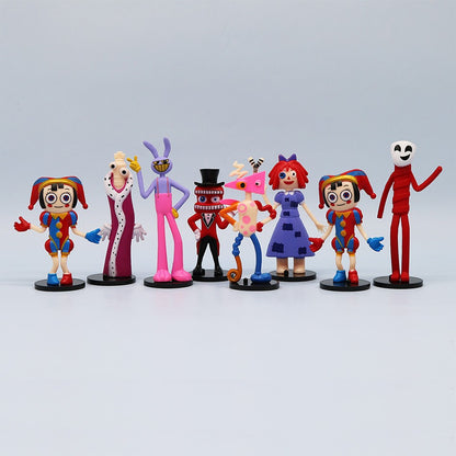 8 unids/set el increíble circo Digital figura de Anime Ragatha/Jax/Pomni figura de acción colección de PVC modelo muñeca juguete